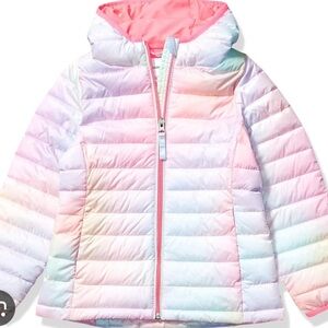 Amazon Essentials Girls Pastel Ombre Puffer Jacket